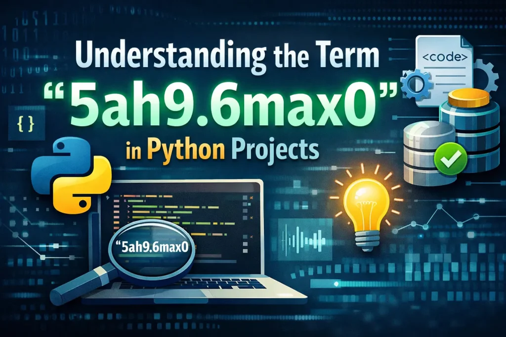 understanding the term “5ah9.6max0” in python projects