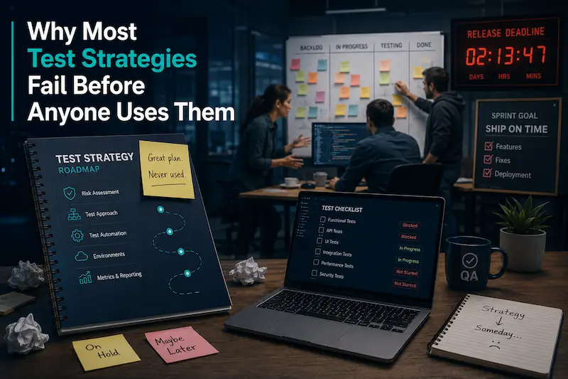 why most test strategies fail before anyone uses them
